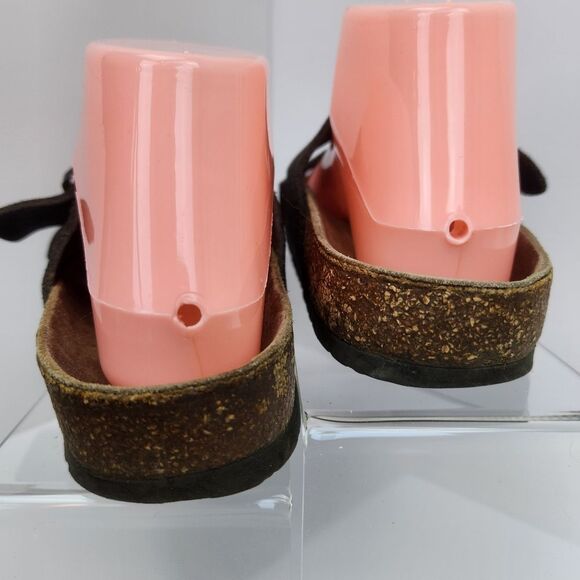 🐞Birkenstock Brown Mocha Suede Leather Arizona Slip On Sandals Size 5.5 - Picture 9 of 12